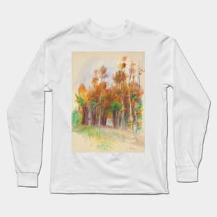 Grove of Trees by Auguste Renoir Long Sleeve T-Shirt